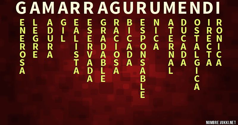 Acróstico gamarra gurumendi