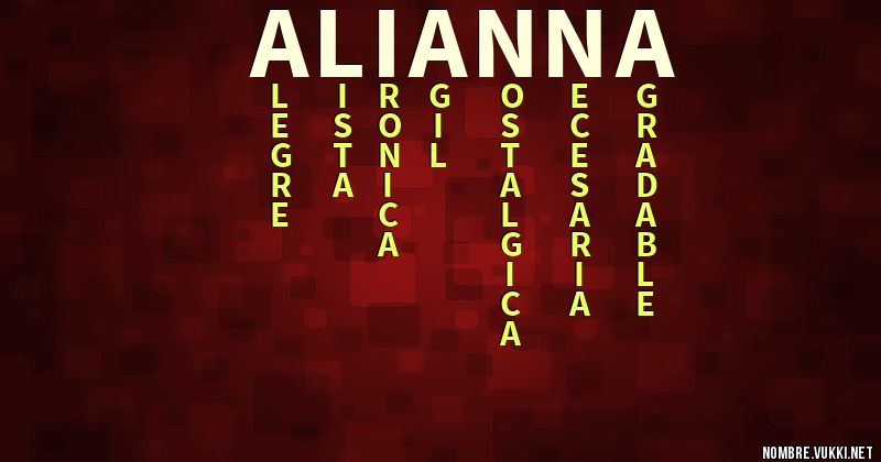 Acróstico alianna