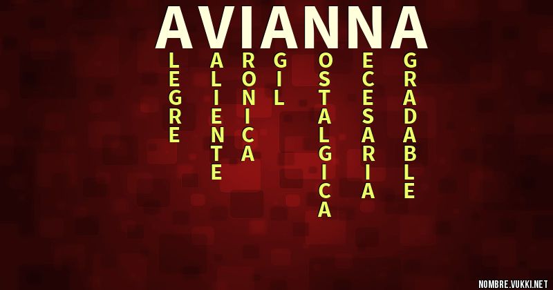 Acróstico avianna