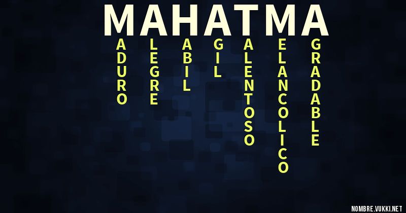 Acróstico mahatma
