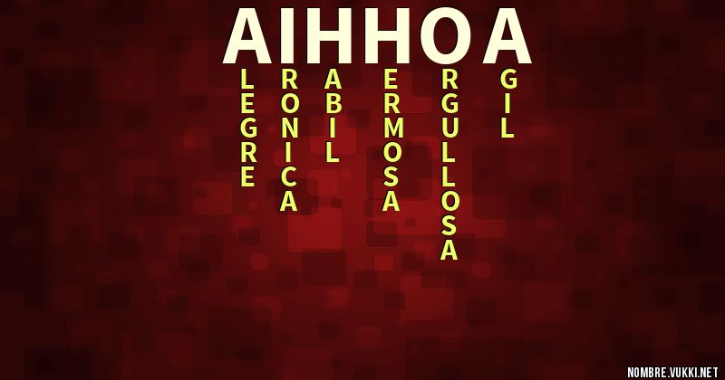 Acróstico aihhoa