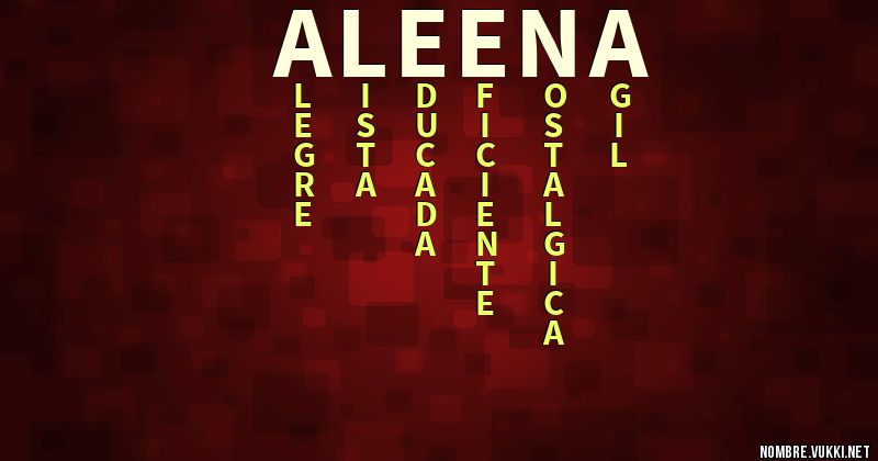 Acróstico aleena