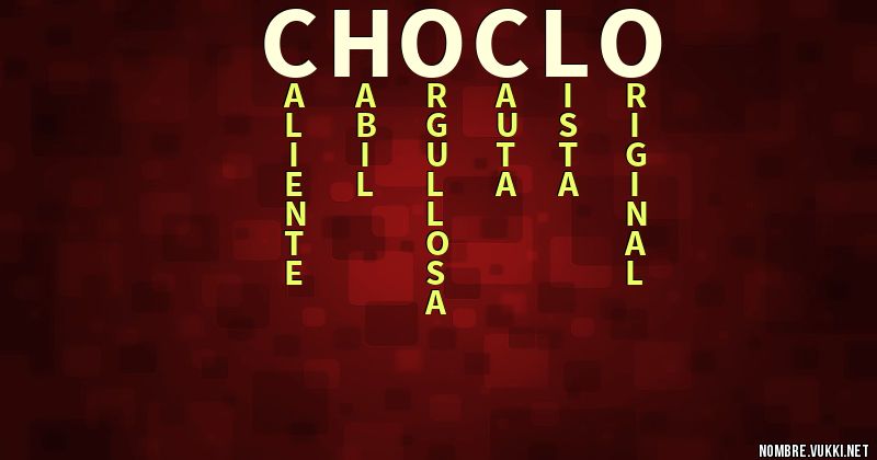 Acróstico choclo