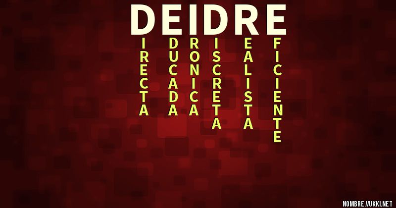 Acróstico deidre