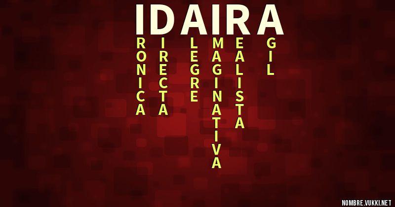 Acróstico idaira