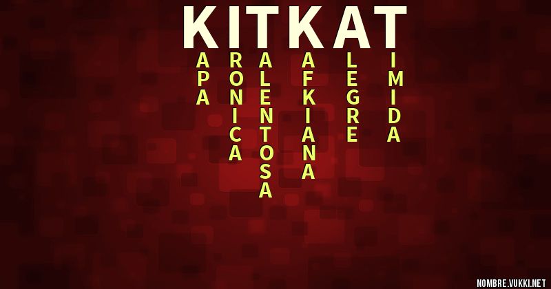 Acróstico kit-kat