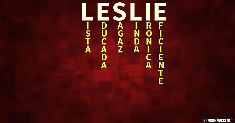 Acróstico leslie