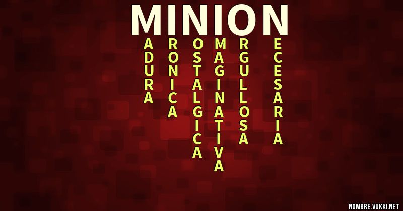 Acróstico minion