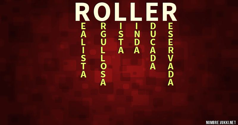 Acróstico roller