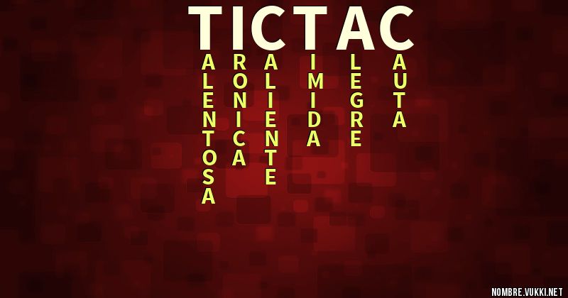 Acróstico tic tac