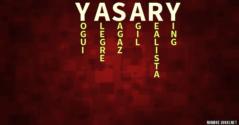 Acróstico yasary