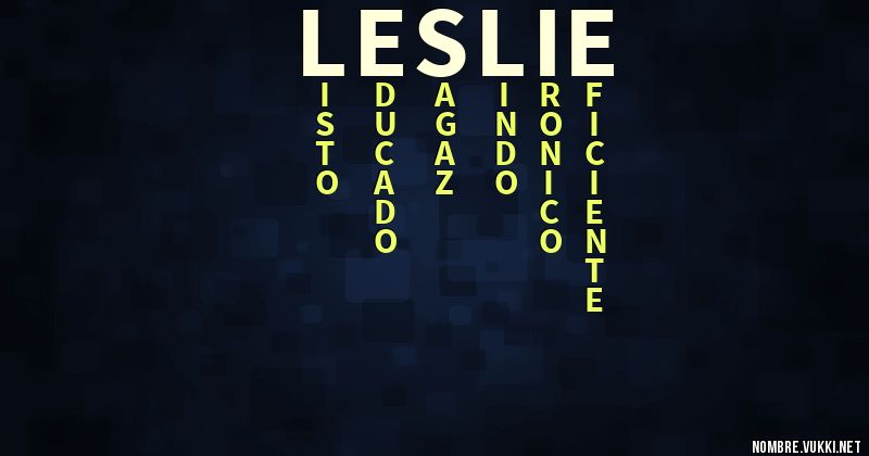 Que significa leslie - Qué significa mi nombre