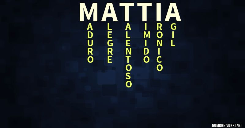 Acróstico mattia