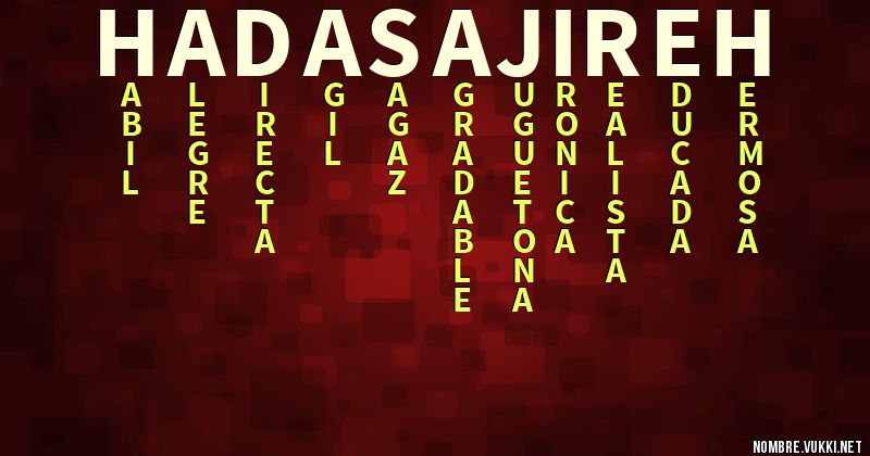 Acróstico hadasa jireh