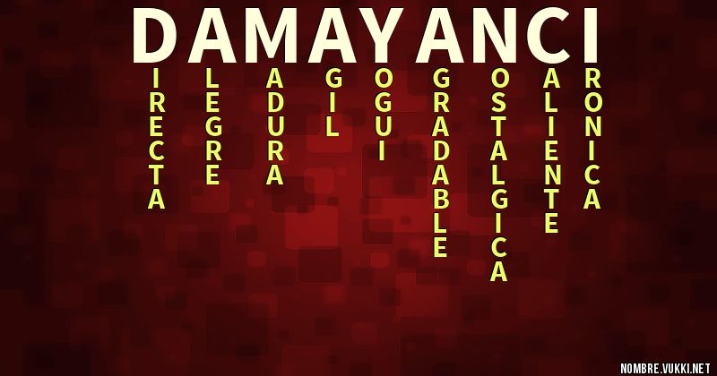 Acróstico damayanci