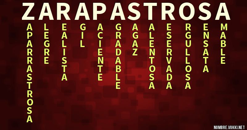 Acróstico zarapastrosa