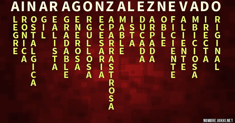Acróstico ainara gonzalez nevado