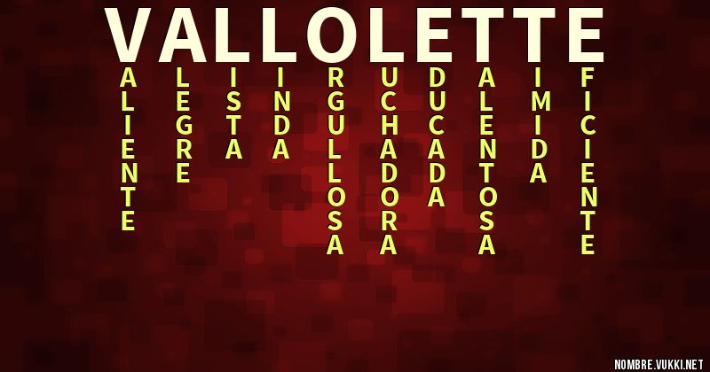 Acróstico vallolette