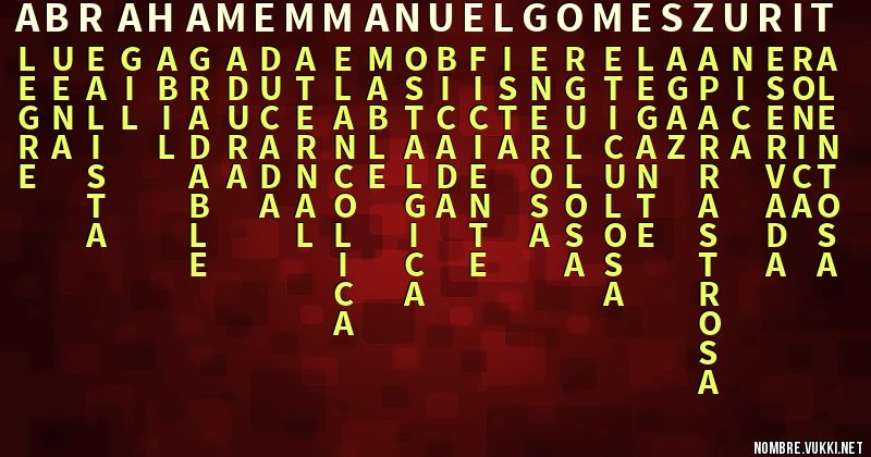Acróstico abraham emmanuel gomes zurit