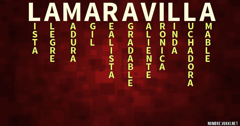Acróstico la maravilla