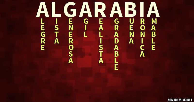 Acróstico algarabia