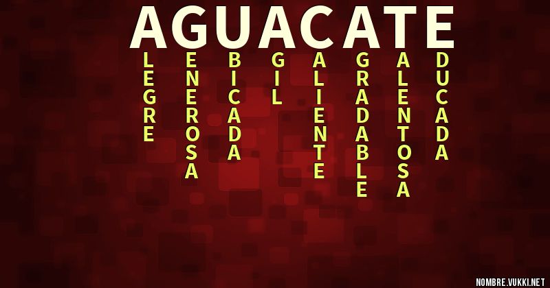 Acróstico aguacate