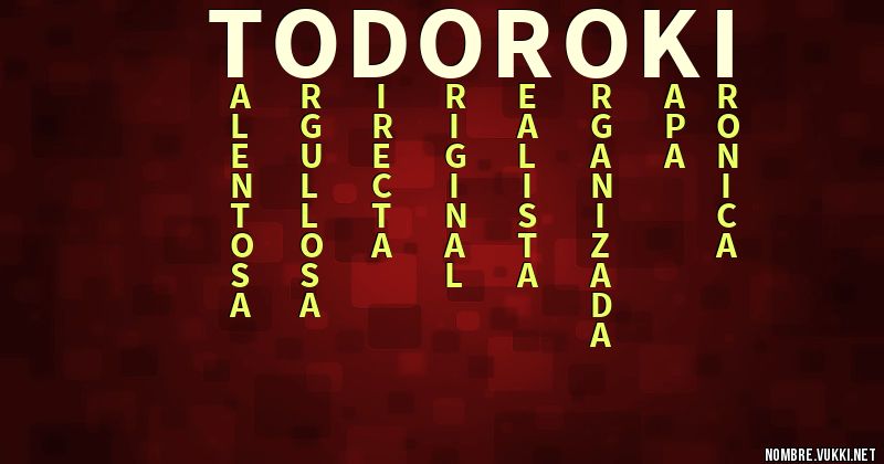 Acróstico todoroki