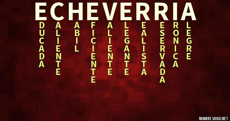 Acróstico echeverria