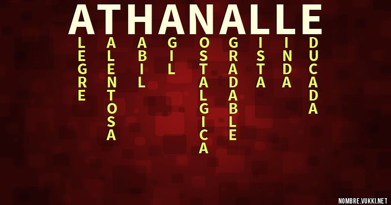 Acróstico athanaëlle
