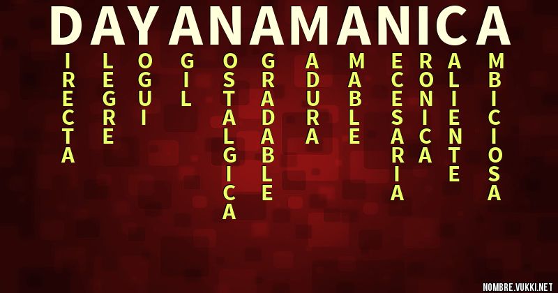 Qué significa dayana mÃ³nica