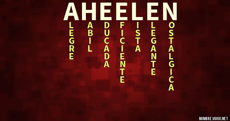 Acróstico aheelen
