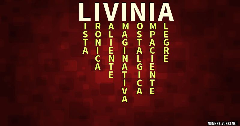 Acróstico livinia