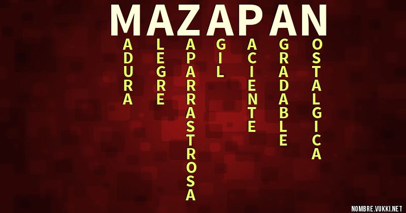 Acróstico mazapán