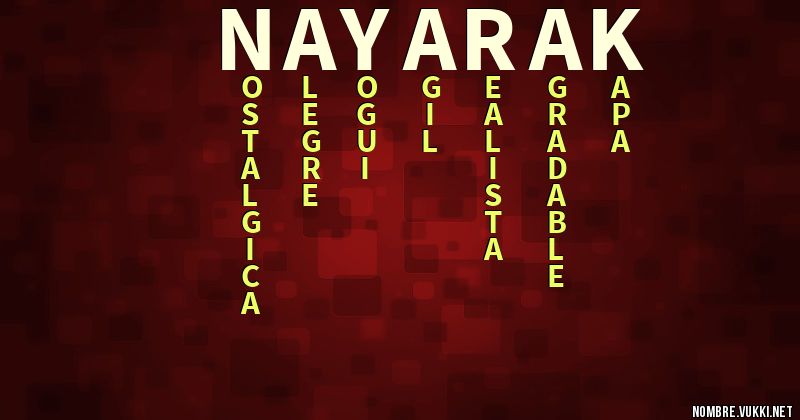 Acróstico nayarak