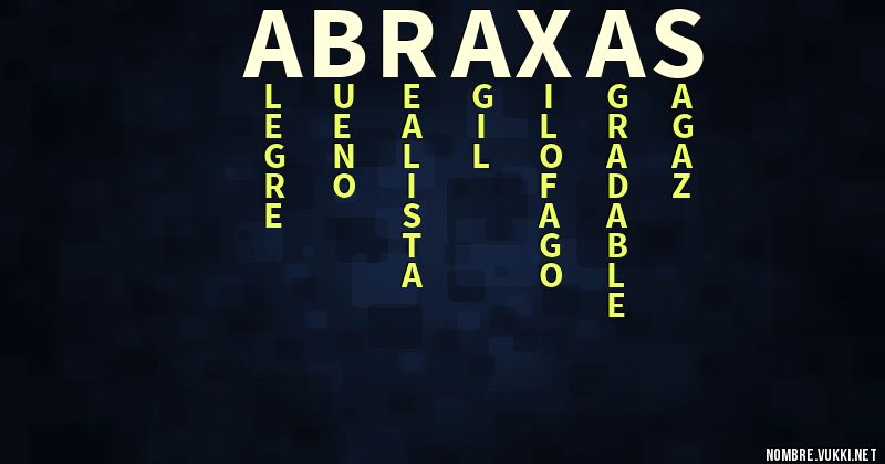 Acróstico abraxas