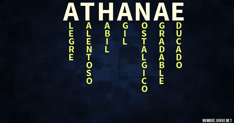 Acróstico athanae