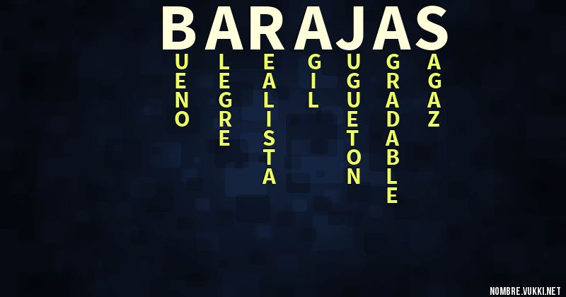 Acróstico barajas