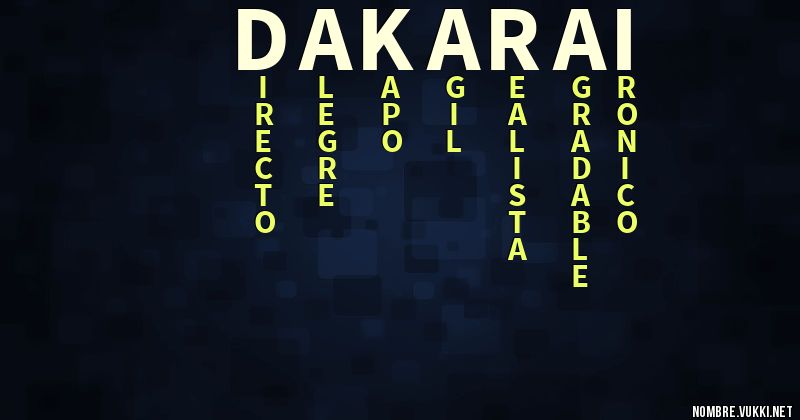 Acróstico dakarai