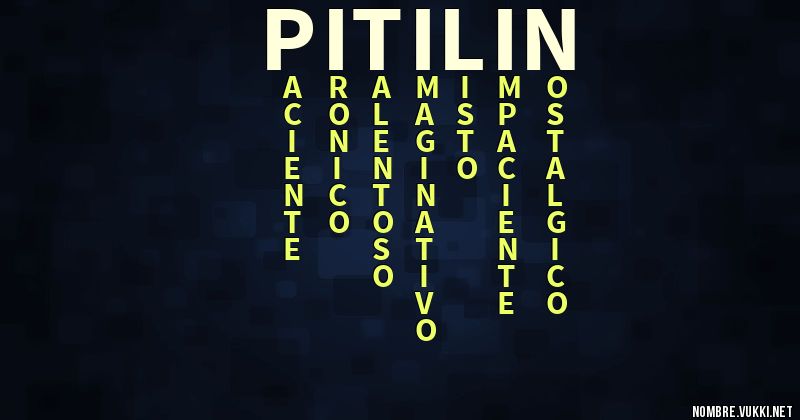 Acróstico pitilin