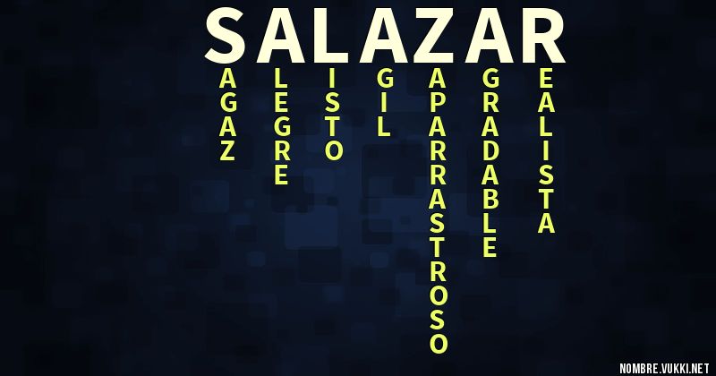 Acróstico salazar