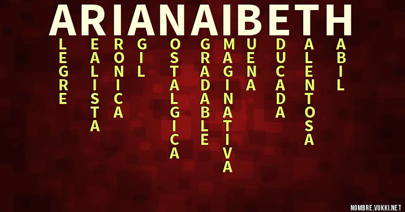 Acróstico ariana ibeth