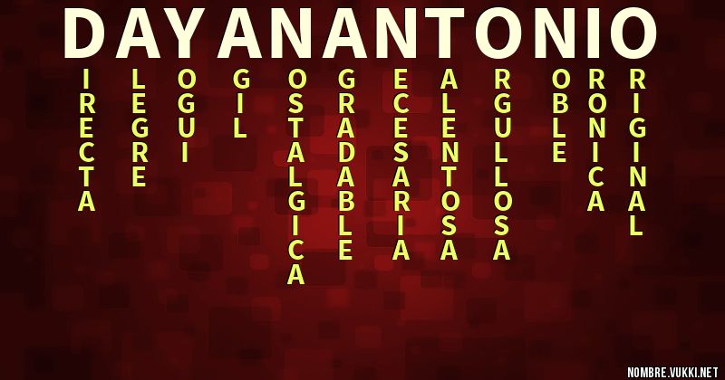 Acróstico dayan antonio