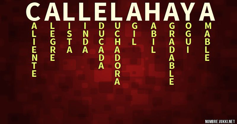 Acróstico callelahaya23
