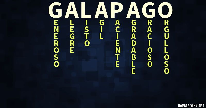 Qué significa galapago