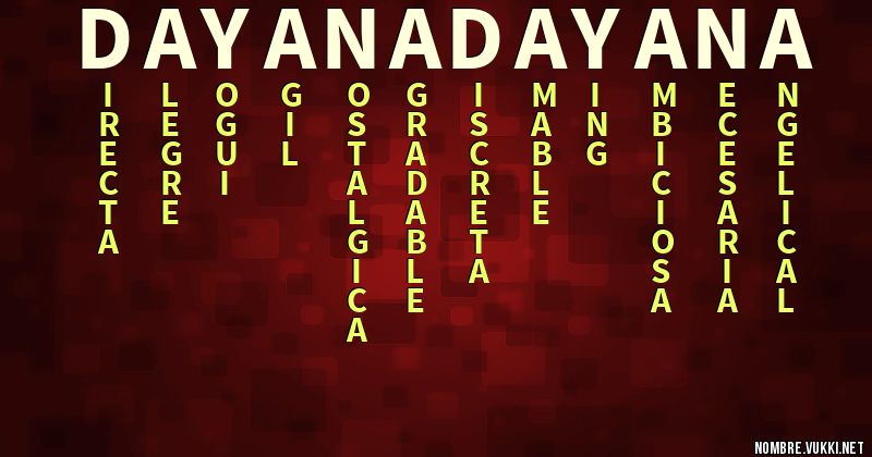 Acróstico dayana dayana