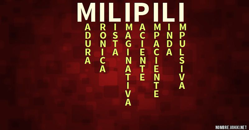 Acróstico milipili