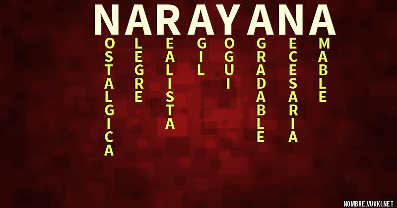 Acróstico narayana