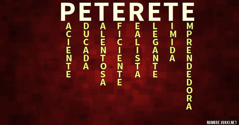 Acróstico peterete