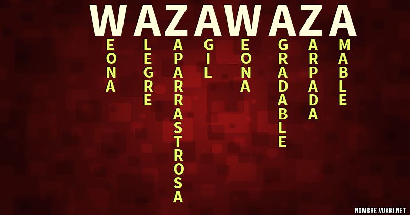 Acróstico waza waza