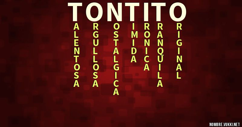 Acróstico tontito